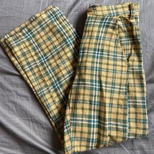 Free People plaid pants